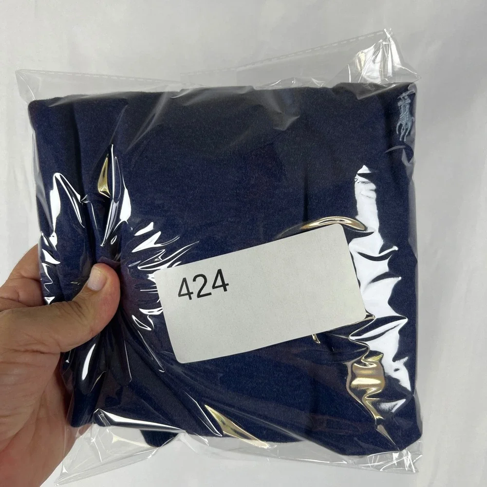 Polo Ralph Lauren Mens Navy Blue Heather Short Sleeve Pony Logo Polo Shirt Large